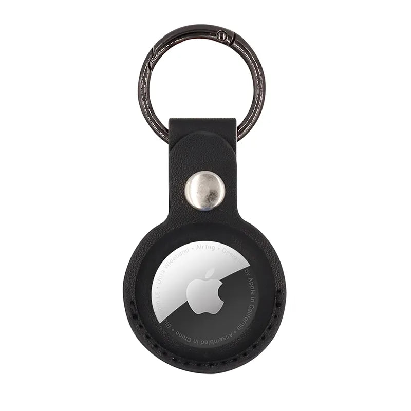 Leather Fob Case with Single Hole for AirTag