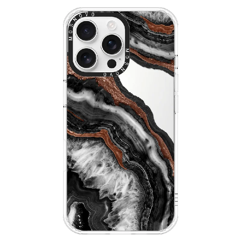 Black Agate Phone Case - iPhone 16 Pro Max Case