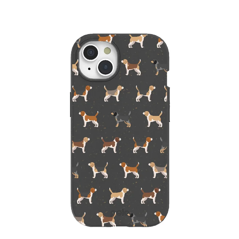 Black Beagle Buds iPhone 15 Case