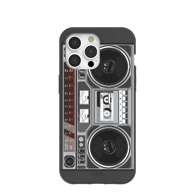 Black Boombox iPhone 15 Pro Max Case