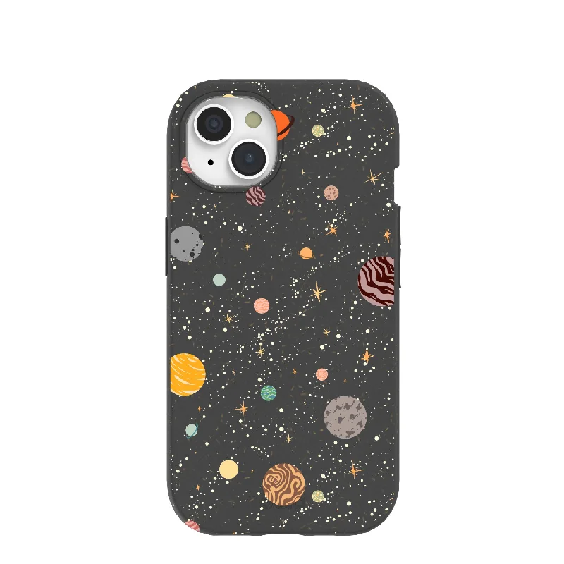 Black Galactic Glow iPhone 15 Case