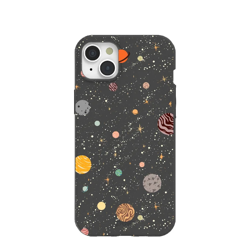 Black Galactic Glow iPhone 15 Plus Case