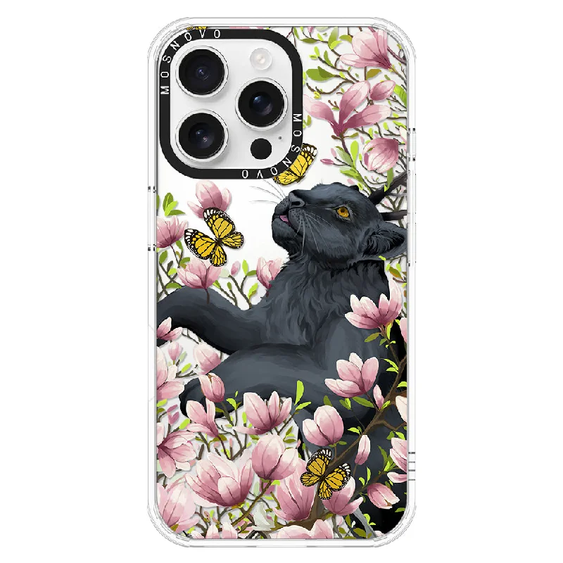 Black Leopard Garden Phone Case - iPhone 16 Pro Max Case