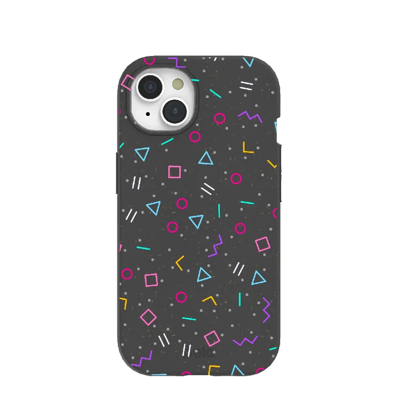 Black Neon Nostalgia iPhone 15 Case