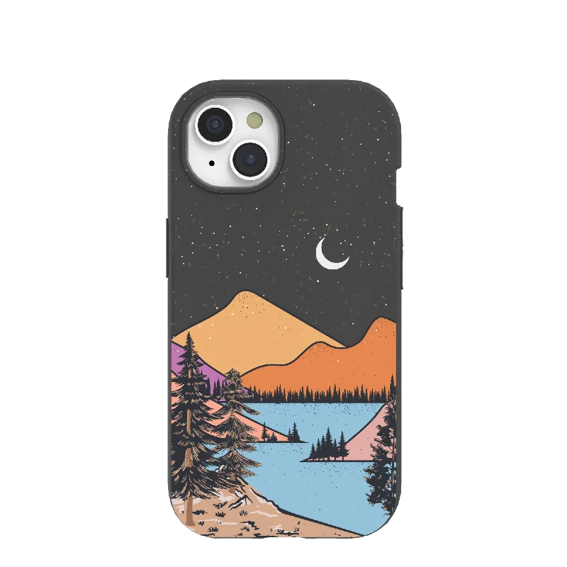 Black Night Trails iPhone 15 Case