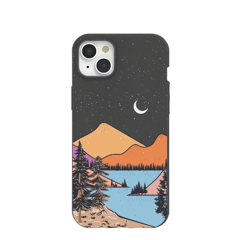 Black Night Trails iPhone 15 Plus Case