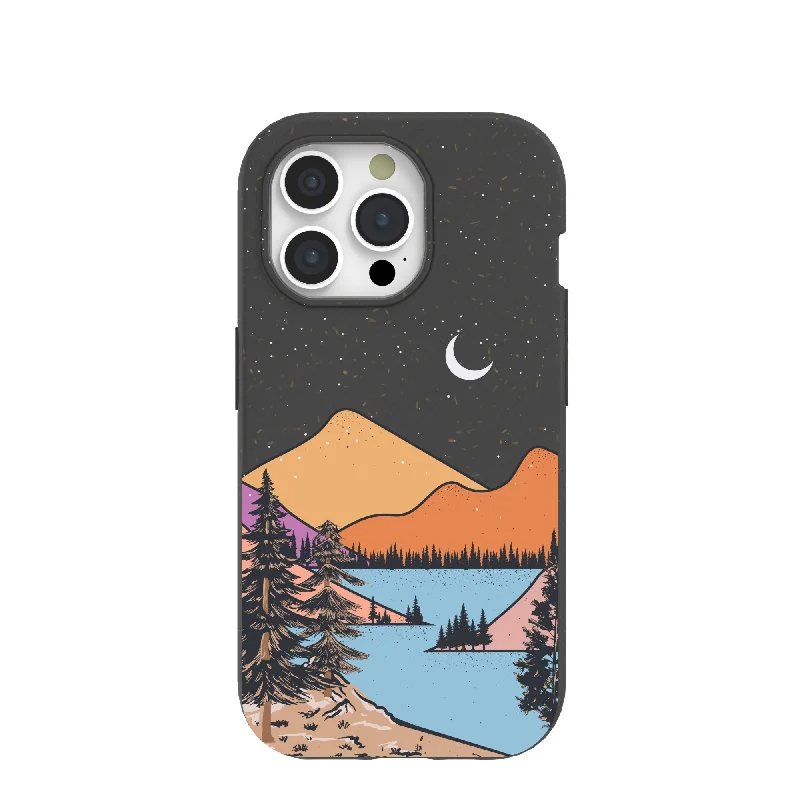 Black Night Trails iPhone 15 Pro Case