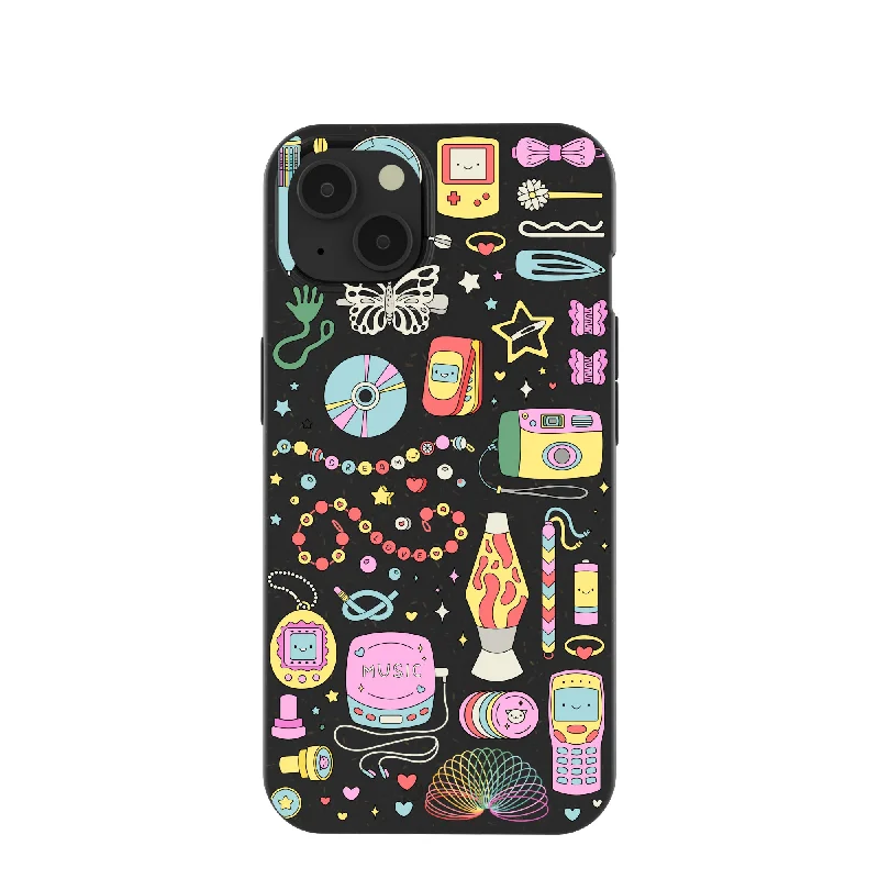 Black Nostalgic Charms iPhone 13 Case