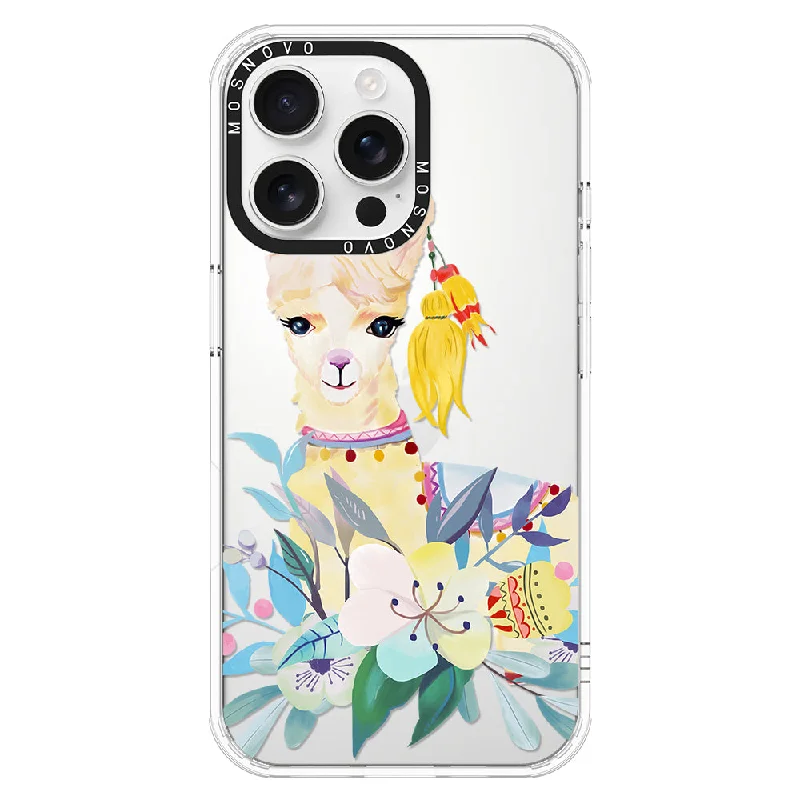 Boho Llama Phone Case - iPhone 16 Pro Max Case