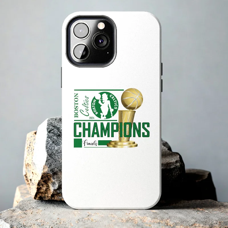 Boston Celtics 2024 NBA Champions Tough Phone Case for iPhone 15 14 13 12 Series