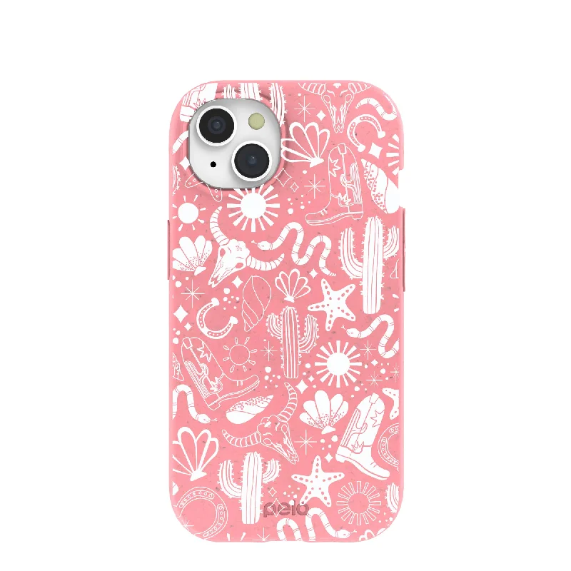 Bubblegum Pink Coastal Rodeo iPhone 15 Case