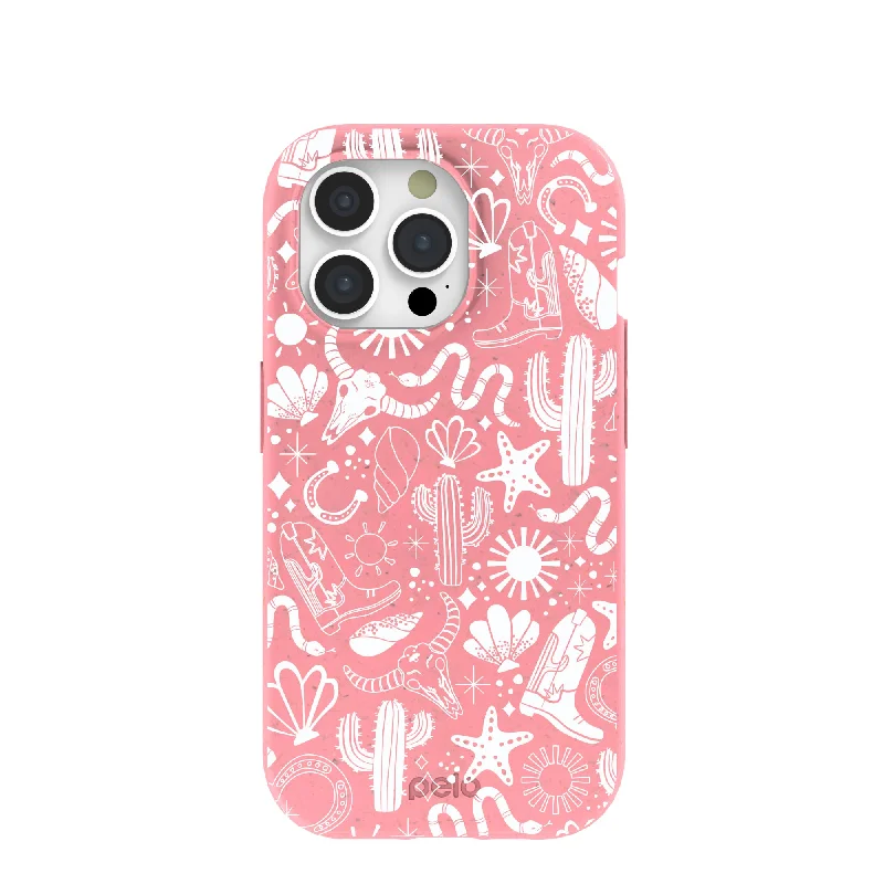 Bubblegum Pink Coastal Rodeo iPhone 15 Pro Case