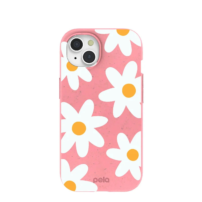 Bubblegum Pink Daisy iPhone 15 Case