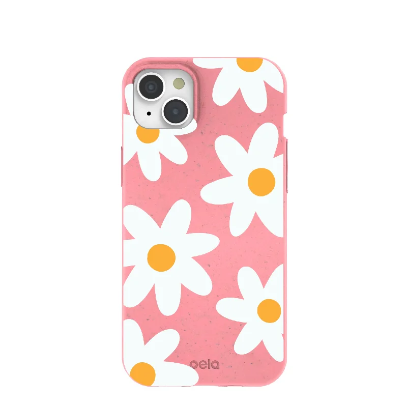 Bubblegum Pink Daisy iPhone 15 Plus Case