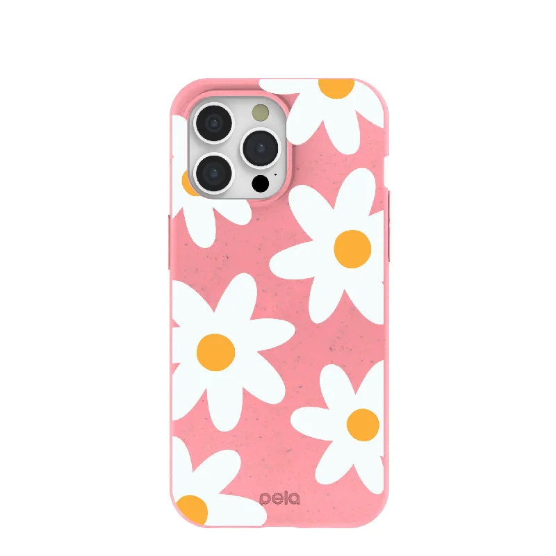 Bubblegum Pink Daisy iPhone 15 Pro Max Case