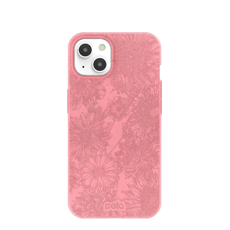 Bubblegum Pink Flora iPhone 13 Case