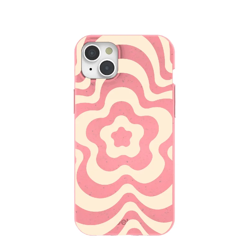 Bubblegum Pink Morning Flower iPhone 15 Plus Case