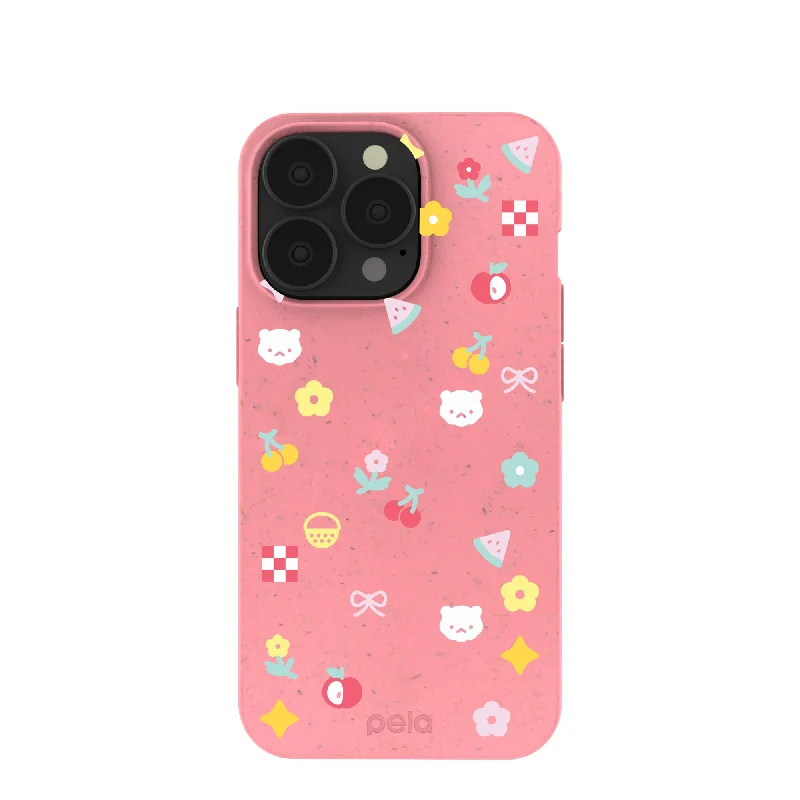 Bubblegum Pink Pretty Picnic iPhone 13 Pro Case