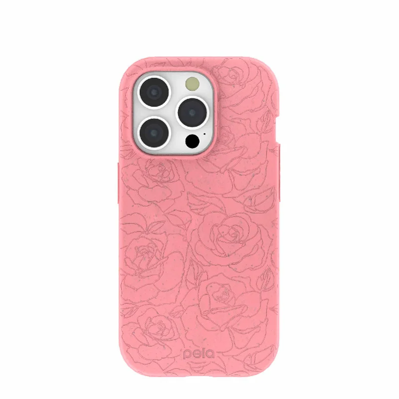 Bubblegum Pink Rosettes iPhone 15 Pro Case