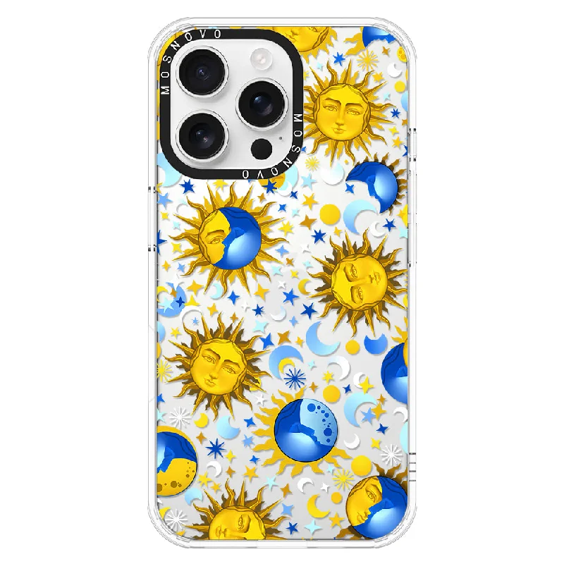 Celestial Sun Moon Phone Case - iPhone 16 Pro Max Case