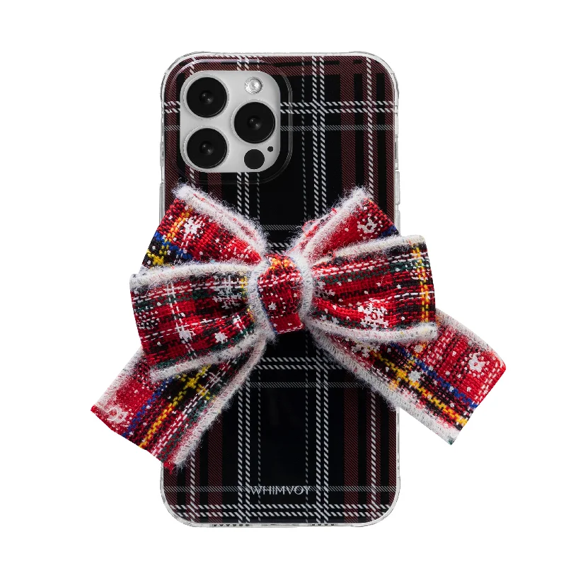 Festive Bowknot Plaid Phone Case