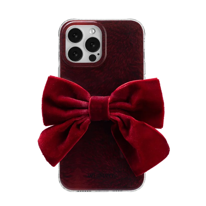 Velvet Bowknot Phone Case