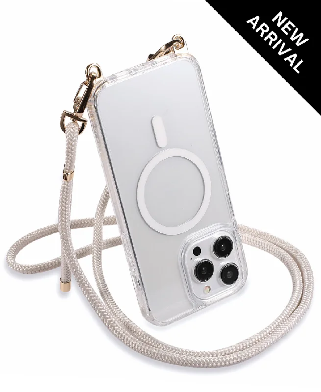 Clear MagSafe Crossbody Case Set