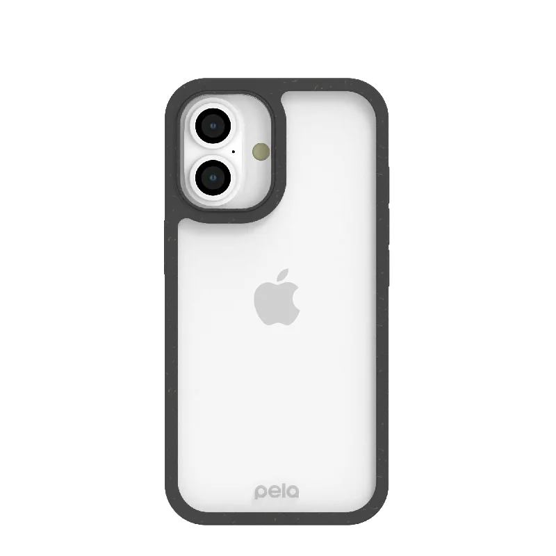 Clear iPhone 16 Case with Black Ridge