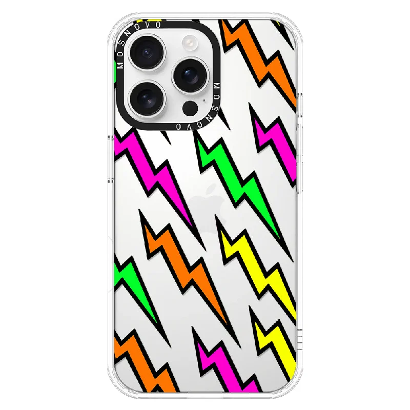 Colorful Lightning Phone Case - iPhone 16 Pro Max Case