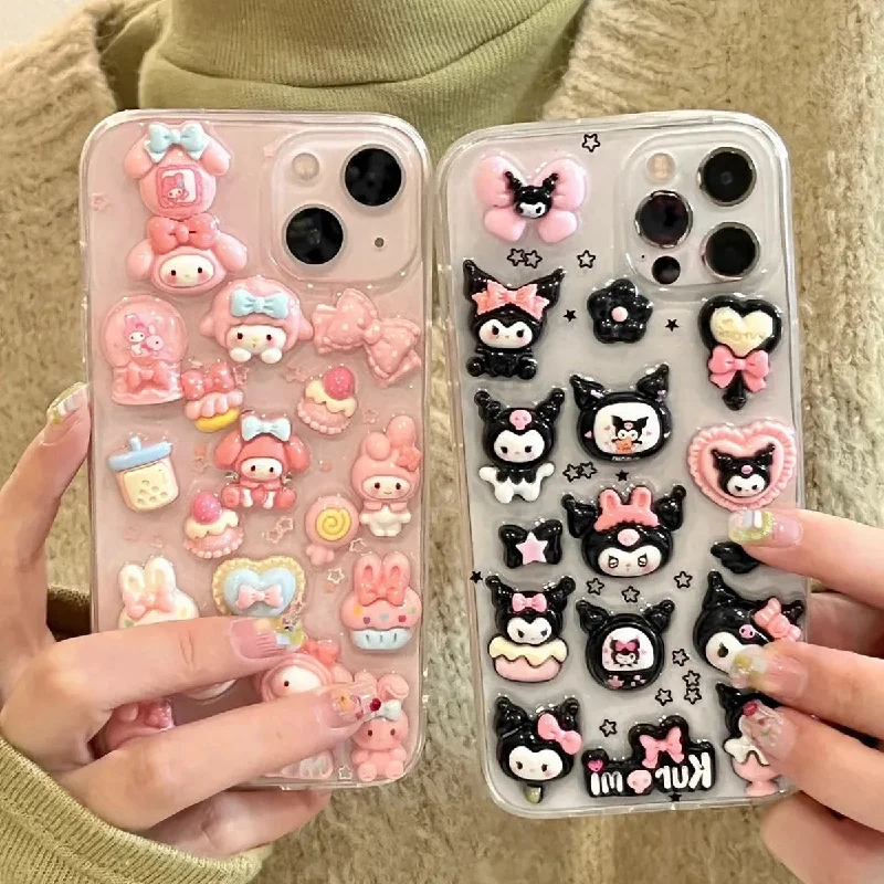 Melody & Kuromi Deco iPhone Case