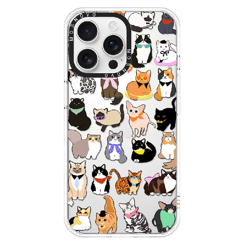 Cute Cat Phone Case - iPhone 16 Pro Max Case