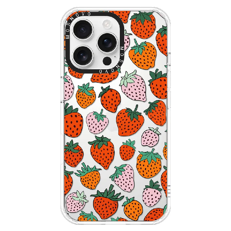 Cute Strawberry Phone Case - iPhone 16 Pro Max Case