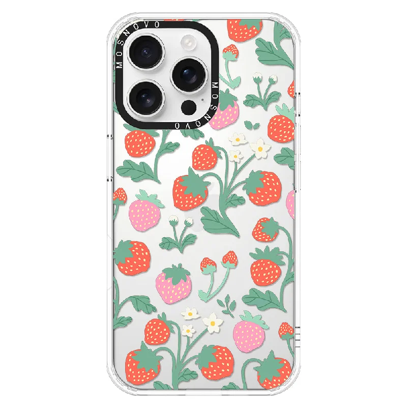 Cute Strawberry Phone Case - iPhone 16 Pro Max Case