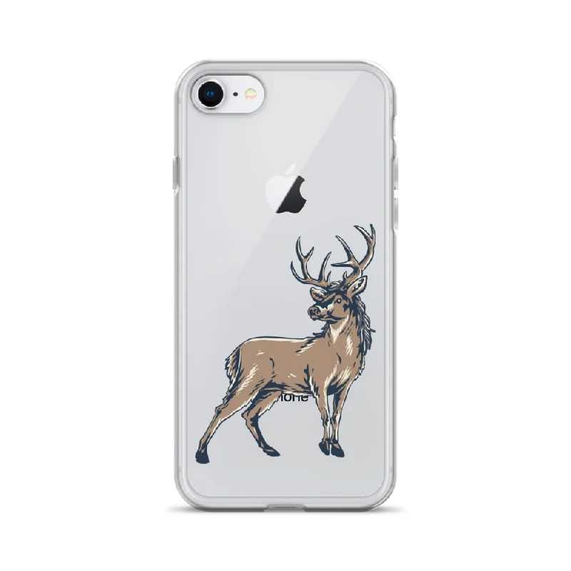 Deer Mullet Standing iPhone® Case - Clear