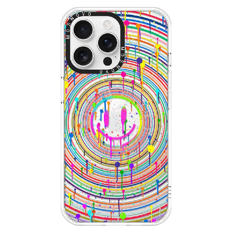 Dripping Smile Art Phone Case - iPhone 16 Pro Max Case