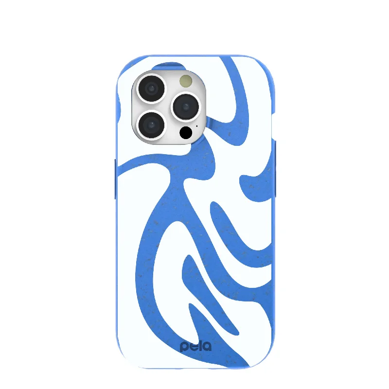 Electric Blue Blue Crush iPhone 15 Pro Case