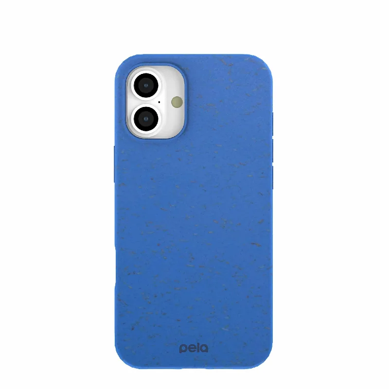 Electric Blue iPhone 16 Plus Case