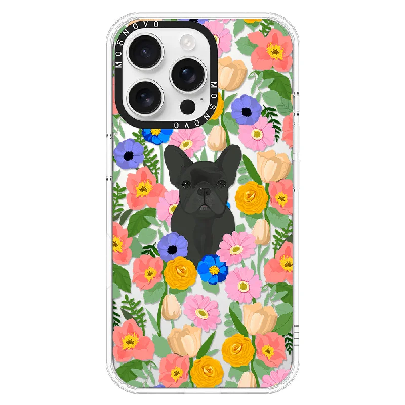 French Bulldog Garden Phone Case - iPhone 16 Pro Max Case