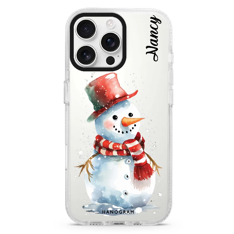 Frosted Snowman Bliss iPhone Ultra Clear Case