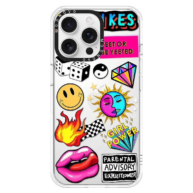 Funky Stickers Phone Case - iPhone 16 Pro Max Case