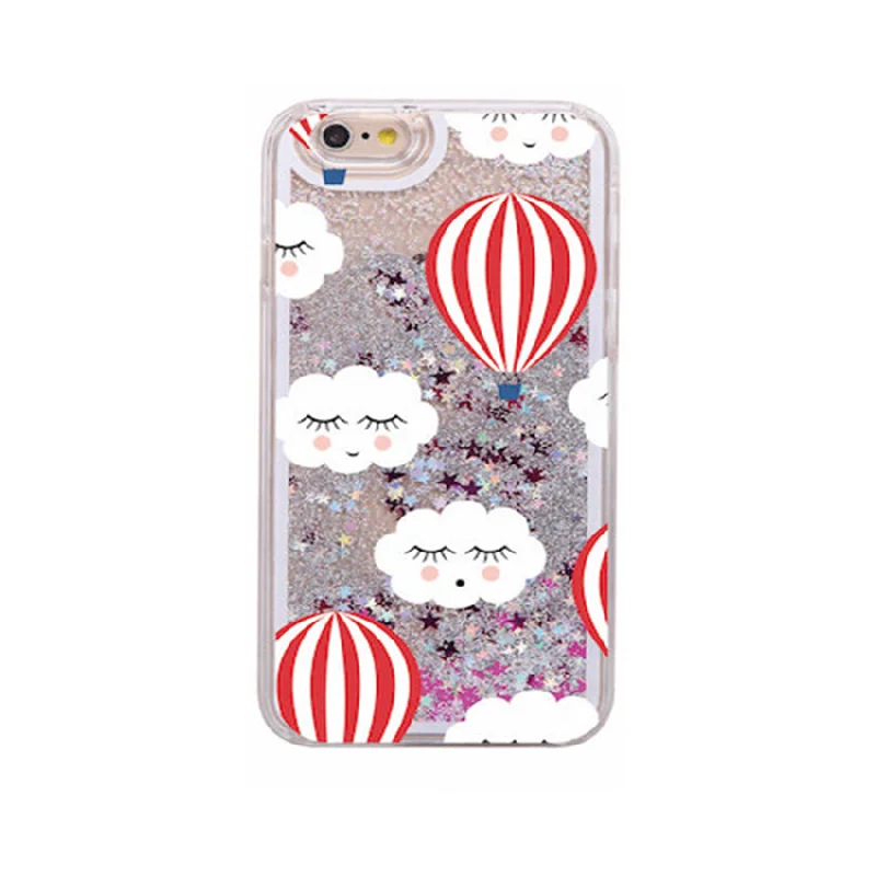 Glitter Waterfall Phone Case - Red Hot Balloon