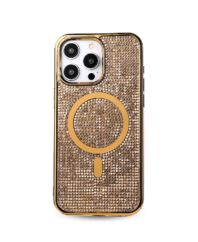 Gold Crystal Glam MagSafe Phone Case