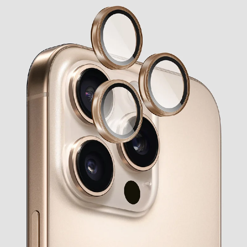 GRIPP Focal Camera Lens Protector 3N1 Compatible with Apple iPhone 16 Pro Max - Gold