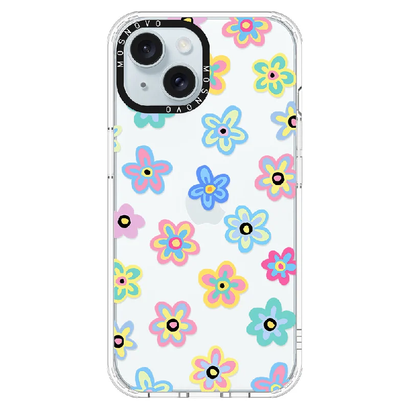 Groovy Flower Phone Case - iPhone 15 Case