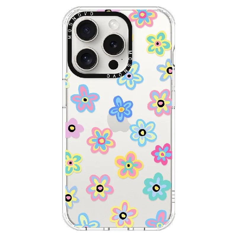 Groovy Flower Phone Case - iPhone 15 Pro Case