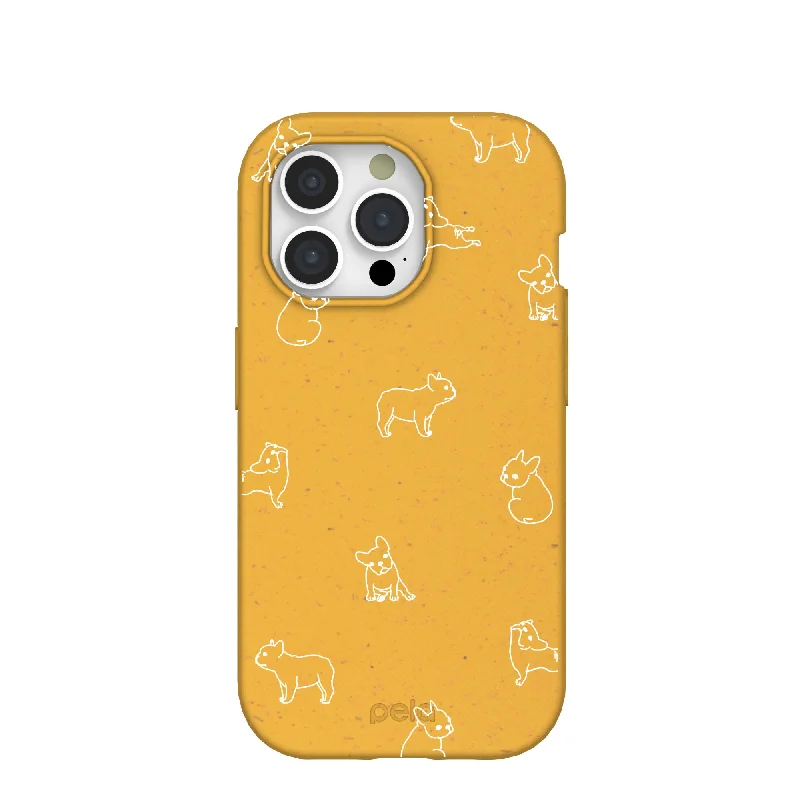 Honey Easy Breezy Frenchie iPhone 15 Pro Case