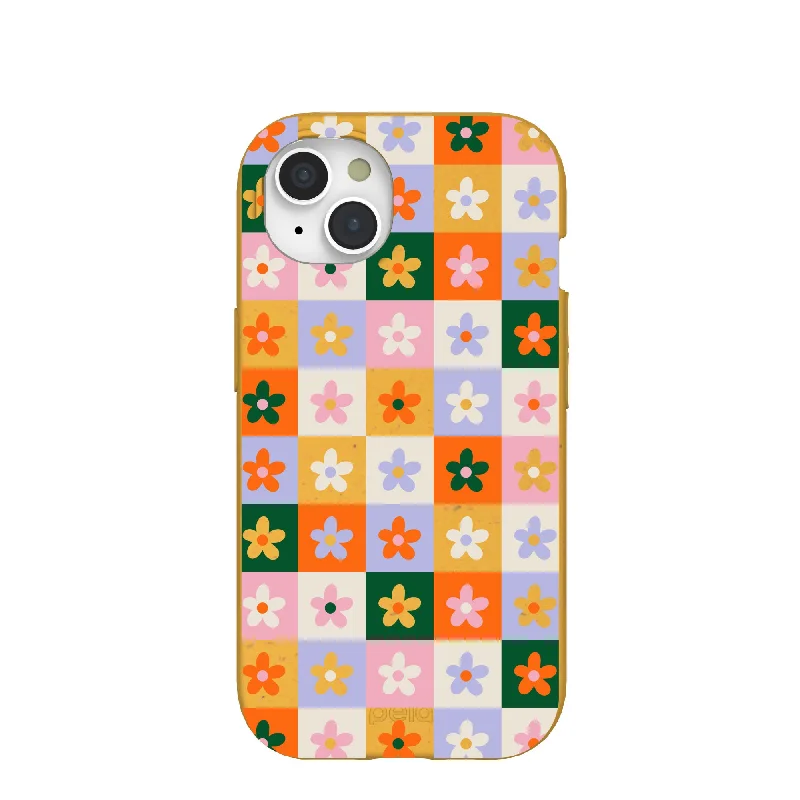 Honey Flower Tiles iPhone 15 Case