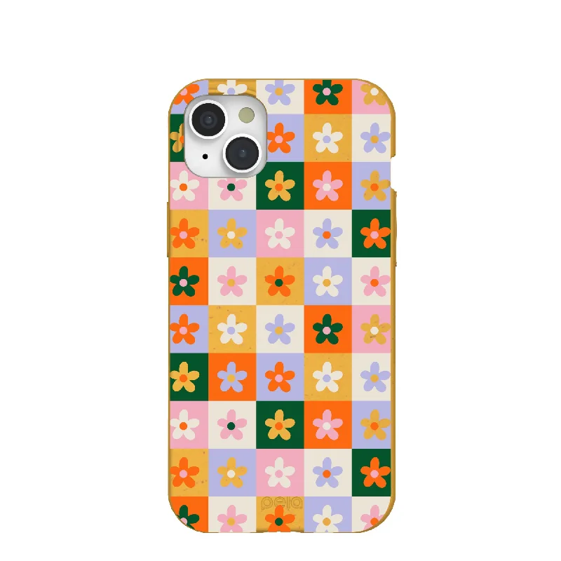 Honey Flower Tiles iPhone 15 Plus Case