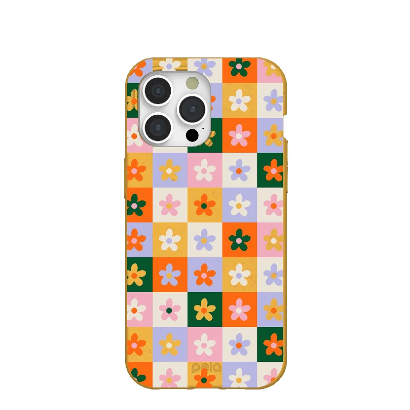 Honey Flower Tiles iPhone 15 Pro Max Case