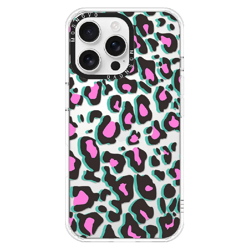 Hot Pink Leopard Print Phone Case - iPhone 16 Pro Max Case